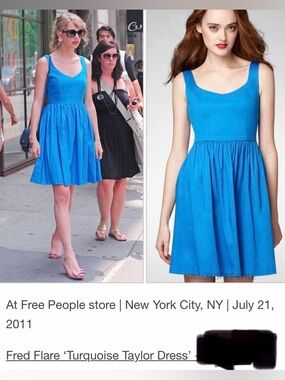 Necessary Objects “Turquoise Taylor” dress